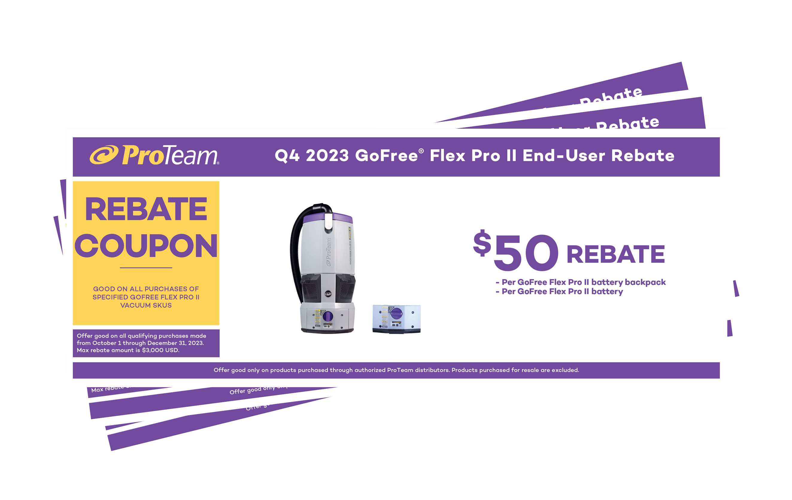 ProTeam Rebate Coupons ProTeam ProTeam US