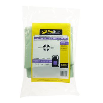ProTeam Intercept Micro Filter Bags (3 Pk.) for ProGuard Wet Dry Vacuums  15-20-Gallon |107180| Vacuum Filter Bags | ProTeam Vacuum Filters