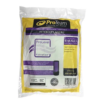 ProTeam 107377 ProGen 12/15 Intercept Micro Filter Bags - 10/PK
